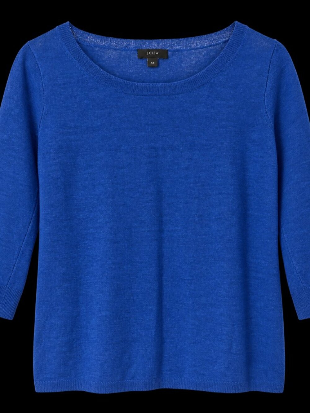 J.Crew Royal Blue Lightweight 3/4 Sleeve Sweater XXS